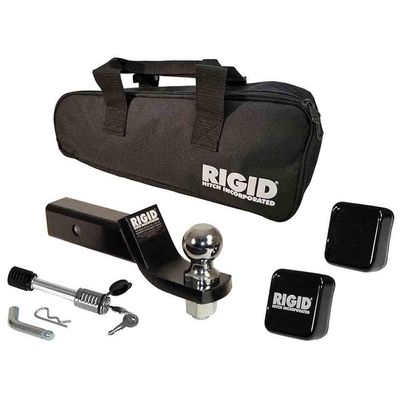 Rigid Hitch (BMK217D) Deluxe Ball Mount & Assembly Kit - 2 Inch Ball - 2 Inch Drop - 8 Inch Length