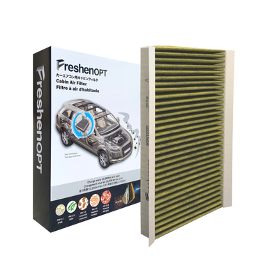 FreshenOPT (F-3129C) Cabin Air Filter Fit for Land Rover LR3 LR4 Range Rover Sport, Effective Filtration with Optimized Airflow OE: JKR500010