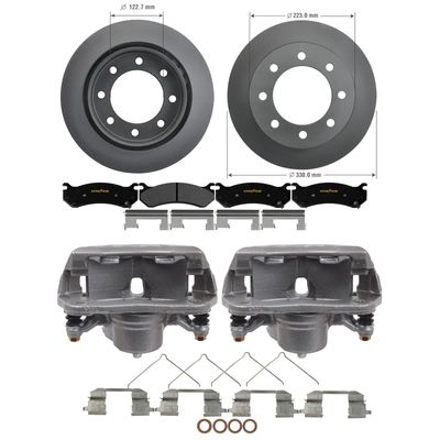 Front Brake Kit Calipers Rotors Ceramic Pads for Honda Accord Acura ILX & More