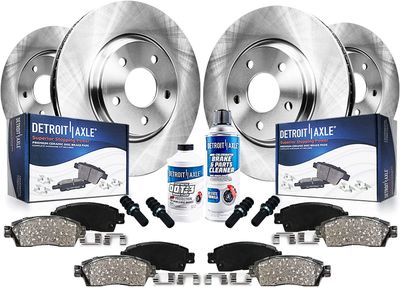 Detroit Axle 10PR2700006 Front Rear Brake Rotors Pads Kit for 2003-2007 Cadillac CTS STS