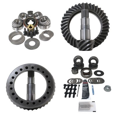 Jeep TJ 2003-06 4.10 Ratio Gear Package (D44Thick-D30) with Koyo Bearings Revolution Gear and Axle