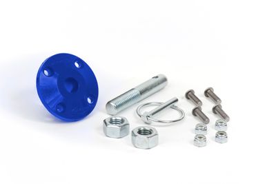 Hood Pin Kit Blue Single Includes Polyurethane Isolator Pin Spring Clip and Related Hardware by Daystar