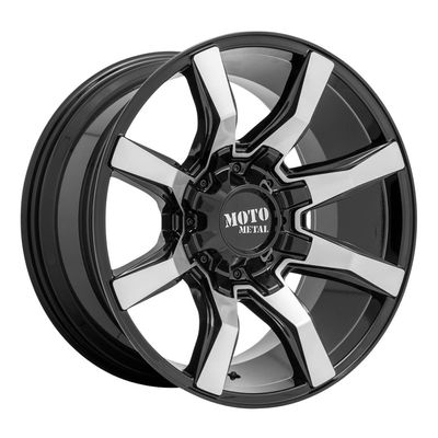 MOTO METAL MO804 Spider 20X9 5X127/5X139.7 ET0 Gloss Black Machined (Qty of 1)