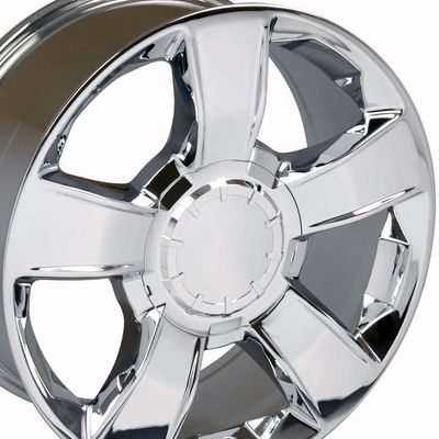 OE REPLICA WHEELS CV79 Rim 20X8.5 6X139.7 Offset 30 Chrome (Quantity of 4)