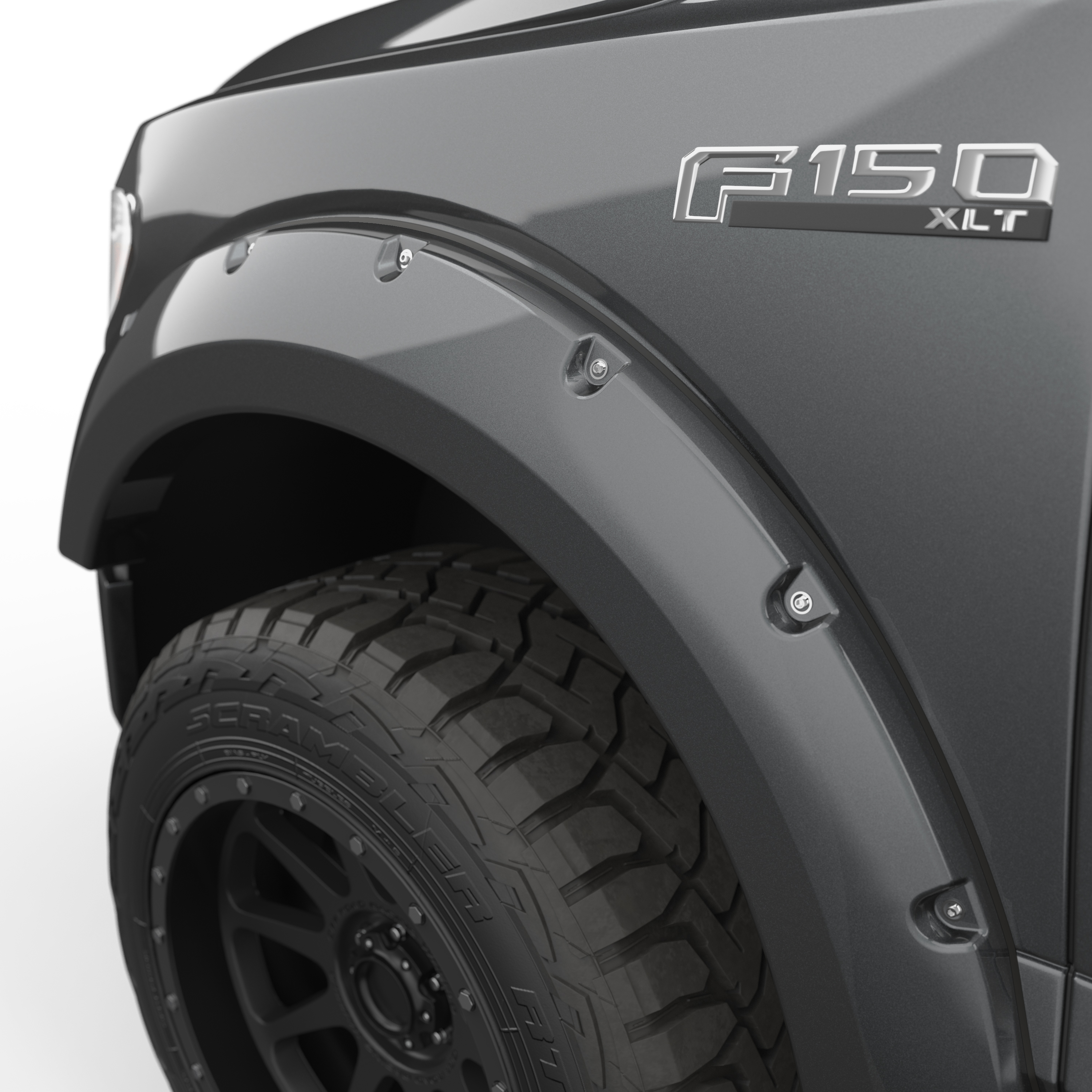 EGR Fender Flare Fits 2015-2017 Ford F-150 XL XLT Lariat Platinum King Ranch Limited (Bed Length: 97.6, 78.9, 67.1 & Doors: 2, 4 & Body: Standard Cab Pickup, Extended Cab Pickup, Crew Cab Pickup)