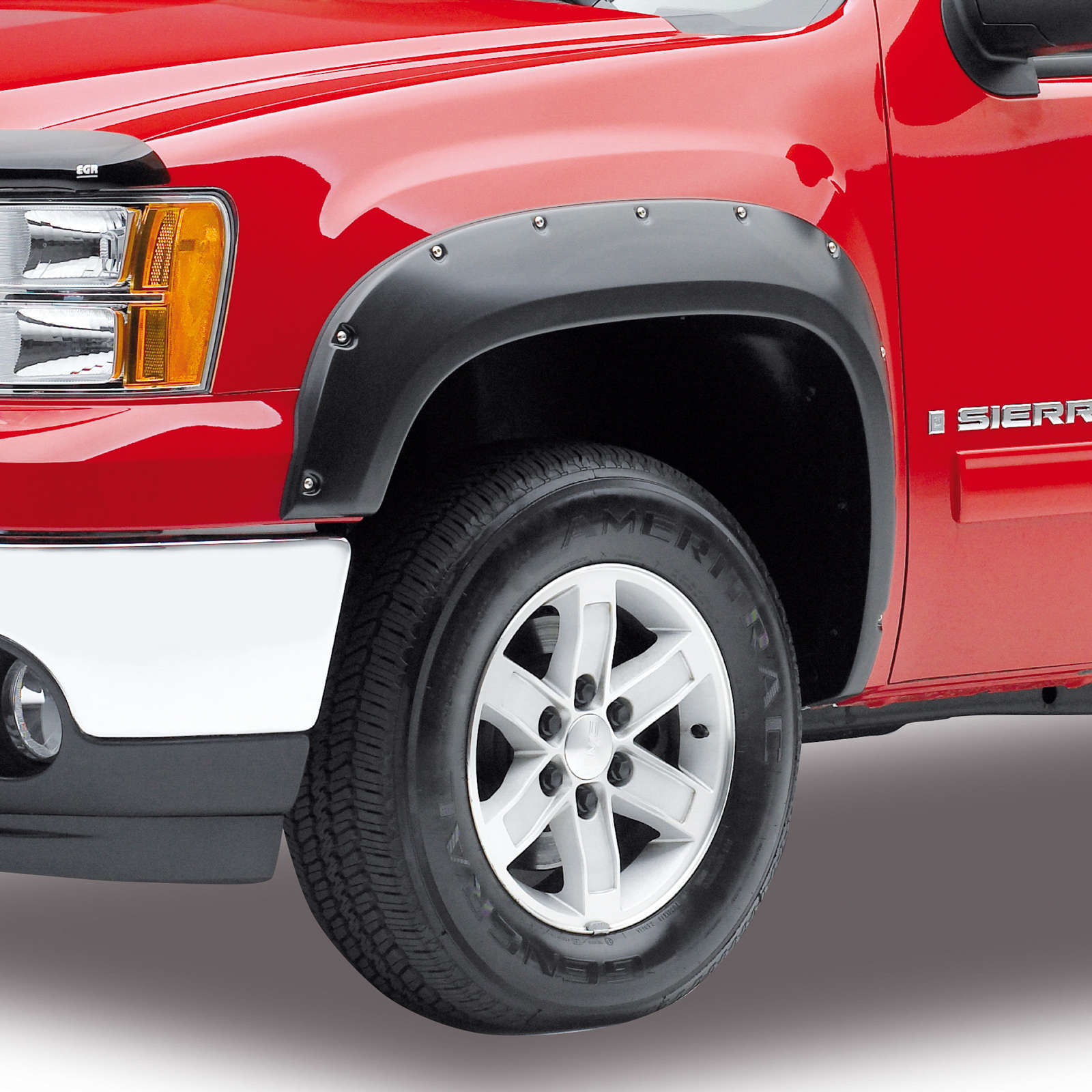EGR Fender Flare Fits 2007-2010 GMC Sierra 2500 HD S SLE Bed Length: 97.6, 78.8 & Doors: 4, 2 & Extended Cab , Crew Cab , Standard Cab 
2007-2010 GMC Sierra 3500 HD S SLE Bed Length: 97.6 & Doors: 4, 2 & Extended Cab , Crew Cab , Standard Cab