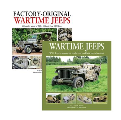 Factory-Original Wartime Jeeps & Wartime Jeeps (2 Book Set)