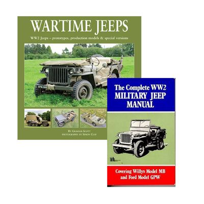 Wartime Jeeps & The Complete Ww2 Military Jeep Manual (2 Book Set)