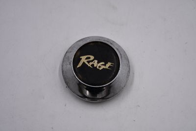 Rage Chrome/black Wheel Center Cap Hub Cap D-35 2.75 Snap in/ Gold lettering