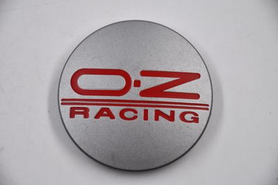 OZ Racing Silver w/ Red Lettering Wheel Center Cap Hub Cap M-595 2.5 Snap In