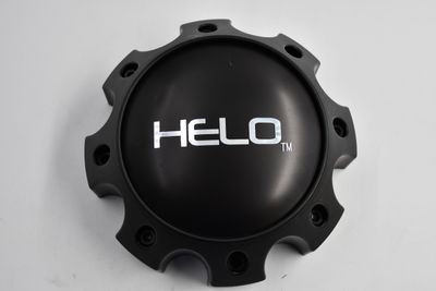 HELO Matte Black w/ Chrome Logo Wheel Center Cap Hub Cap S057L170(MB) 6.5 8 Lug