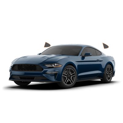 MotoShield Pro Premium Professional 2mil Precut Carbon Window Tint Film for 2015-2021 Ford Mustang Rear Driver/ Passenger 5%