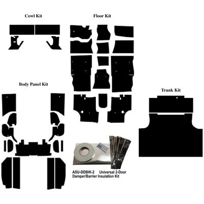 Insulation Sound Deadener Kit for 65-68 Dodge/Plymouth Convertible Acoustishield