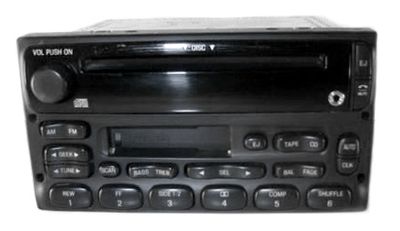 Ford Radio AM FM CD Cassette 2F2T-18C868-AA Upgraded with IPOD Input