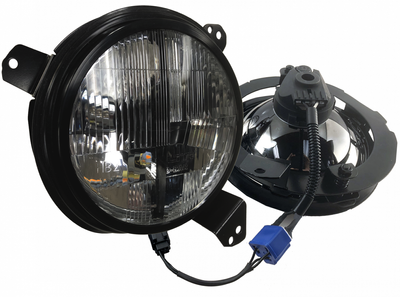 DELTA LIGHTS 01-1197-LEDS Quad-Bar Waterproof IP67 LED Headlight Set W/Defroster 