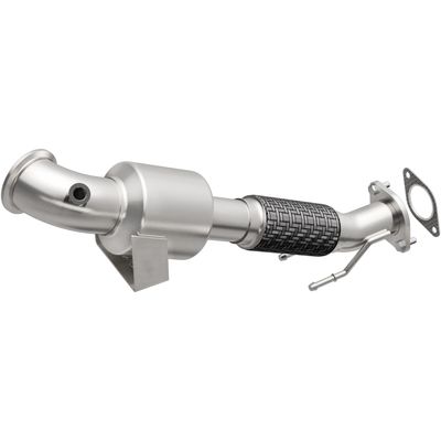 MagnaFlow 49 State Converter 51633 Direct Fit Catalytic Converter;  Grade Series; 3 in. Tubing/Inlet; 2.5 in. Outlet; Overall L-27.80 in.; O2 Sensor Loc Pre/Post Conv.; Not Air Tube Kit Adaptable;