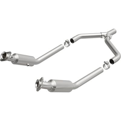 MagnaFlow 49 State Converter 23012 Direct Fit Catalytic Converter; Heavy Metal Series; Overall L-59 in.; Y-Pipe Assy Incl.; Not Air Tube Kit Adaptable;
