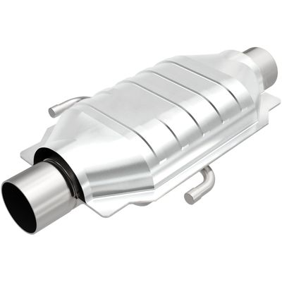 MagnaFlow California Converter 3321025 Universal California Catalytic Converter; 2.25 in. Tubing; Weld On; 16 in. Overall Length; Stainless Steel Finish; Ceramic;
