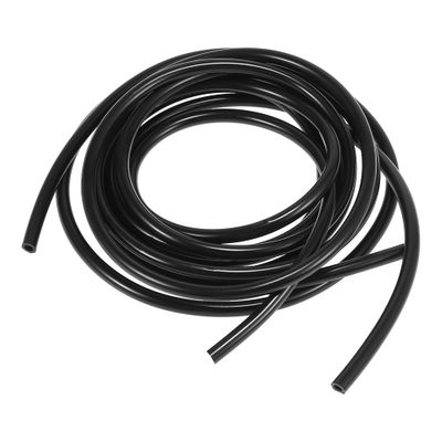 2pcs Universal 200cm 6.5ft Windshield Wiper Washer Hose Washer Fluid Hose Replacement for Car Black