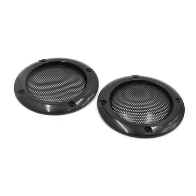 2pcs Speaker Grills Cover 2 Inches Subwoofer Speaker Mounting Audio DIY Black