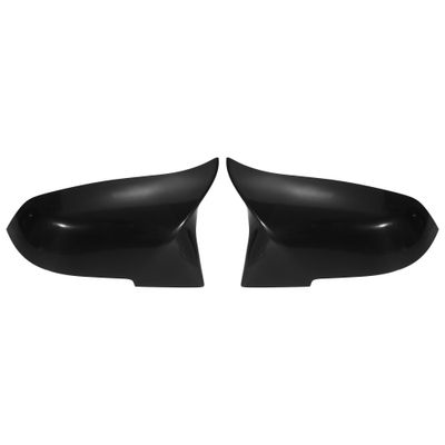 1 Pair Car Exterior Rear View Mirror Cover Caps Replacement Black for BMW 3 Series F30 2013-2019