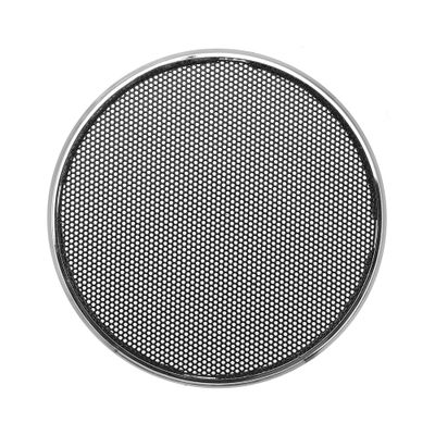 4.13 Inch Car Metal Audio Speaker Grill Cover Mesh Woofer Horn Guard Decorative Circle Grille Protector Silver Tone
