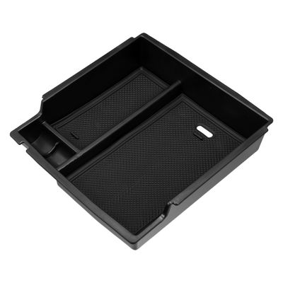 Center Upper Console Organizer Armrest Storage Box ABS For Ford Bronco 2/4-door 2021 2022 2023 Black