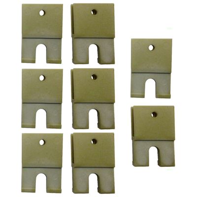 Brock Replacement 8 Pc Set Window Regulator Sash Connector Channel Guide Attaching Clips Compatible with 1992-1998 Grand Am Skylark Achieva 22541970