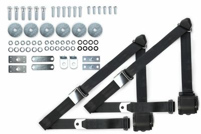 1964-67 Chevrolet Chevy II Shoulder Belt Kit with Aviation Style Buckles