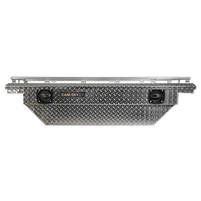 Camlocker S60LPBLGB 60-Inch Crossover Polished Aluminum Low Profile ToolBox with Rail, Heavy Duty Steel Cam Lock Provides Extra Security, for 2020-2024 Jeep Gladiator JT Base and Crew Cab Models