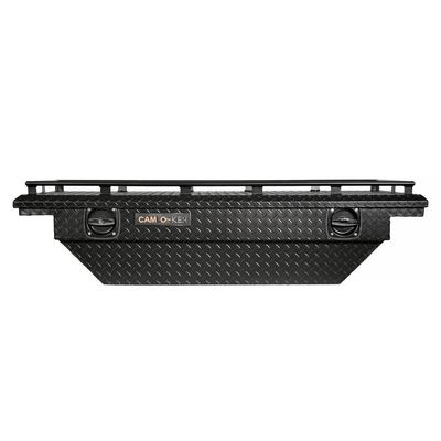 Camlocker S60LPBLGB 60-Inch Crossover Aluminum Low Profile ToolBox with Rail, Heavy Duty Steel Cam Lock Provides Extra Security, Matte Black, for 2020-2024 Jeep Gladiator JT Crew Cabs