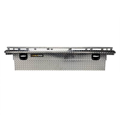 Camlocker S71LPRL 71-Inch Crossover Polished Aluminum Low Profile ToolBox with Rail, Heavy Duty Steel Cam Lock Provides Extra Security, for Most Full Size Trucks 1999-2024