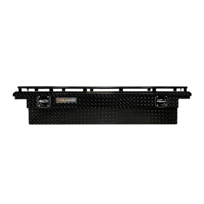 Camlocker S71LPRLGB 71-Inch Crossover Aluminum Low Profile ToolBox with Rail, Heavy Duty Steel Cam Lock Provides Extra Security, Gloss Black, for Most Full Size Trucks 1999-2024
