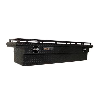Camlocker S71LPRLMB 71-Inch Crossover Aluminum Low Profile ToolBox with Rail, Heavy Duty Steel Cam Lock Provides Extra Security, Matte Black, for Most Full Size Trucks 1999-2024