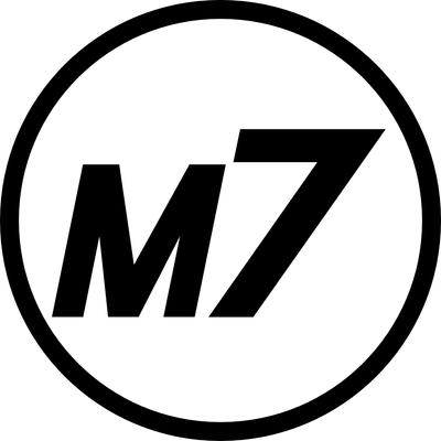 M7 Speed Large 22" Decals | Matte Black | Set of 2